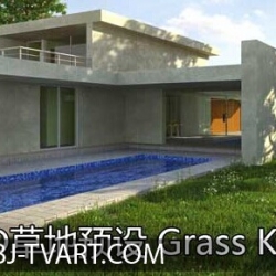 C4D草地预设 Grass Kit v2 + 教程