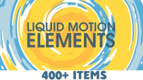 MB-0005  400组MG卡通液体风格动态图形元素包动画AE模版