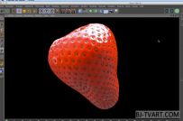Cinema 4D如何快速真实漂亮的草莓建模教程