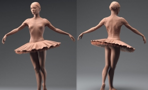 三维芭蕾女模型欣赏