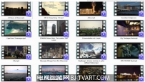 18个城市延时摄影高清视频素材