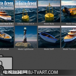 C4D海洋预设 C4Depot Infinite Ocean 1.4 for Cinema 4D
