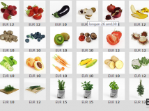 蔬菜水果3d模型包【电视包装网分享】